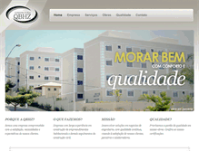 Tablet Screenshot of construtoraqbhz.com.br